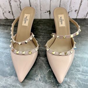 💗 Valentino Studded Rockstar Slip On Heels 💗